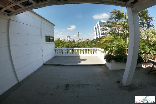 Navin Mansion | Penthouse 3 Bed Duplex at a Boutique Apartment Block of only 8 Units in Tropical Grounds at Yan Nawa - Pets Allowed
