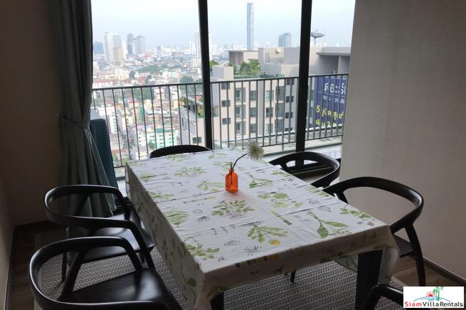 Teal Sathorn- Taksin | City Views from the 27th Floor of this Furnished Three Bedroom Condo in Wongwian Yai