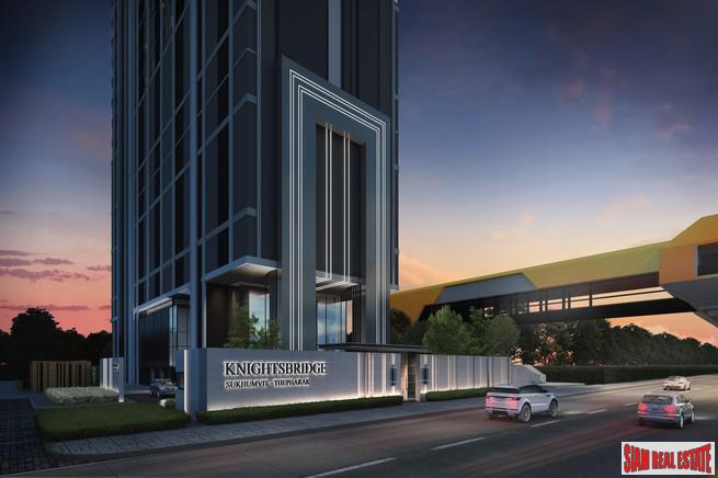 New High-Rise Smart Condo in Construction with Excellent Facilities on Connecting Road between Sukhumvit and Thepharak - 0 Metres to MRT - 1 Bed Plus Units-1